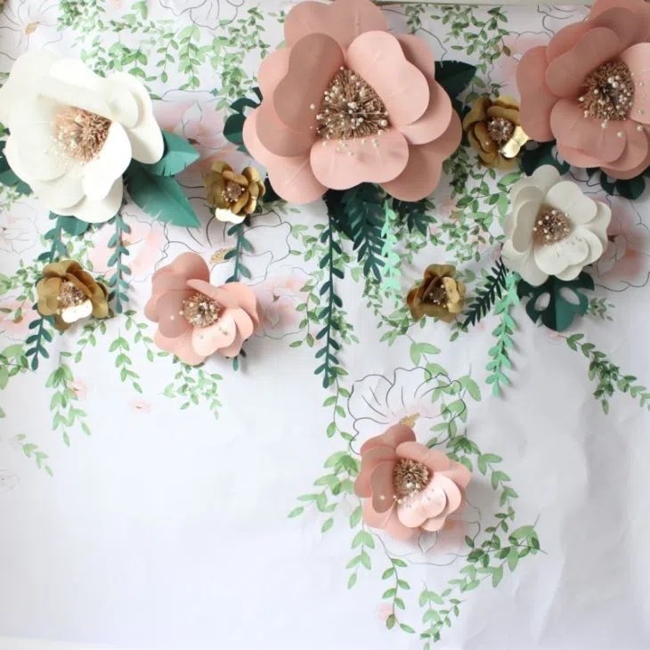 Paper Flower Backdrop